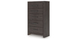 Prendonea Charcoal Chest of Drawers from Ashley - Luna Furniture