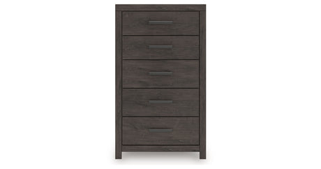 Prendonea Charcoal Chest of Drawers from Ashley - Luna Furniture