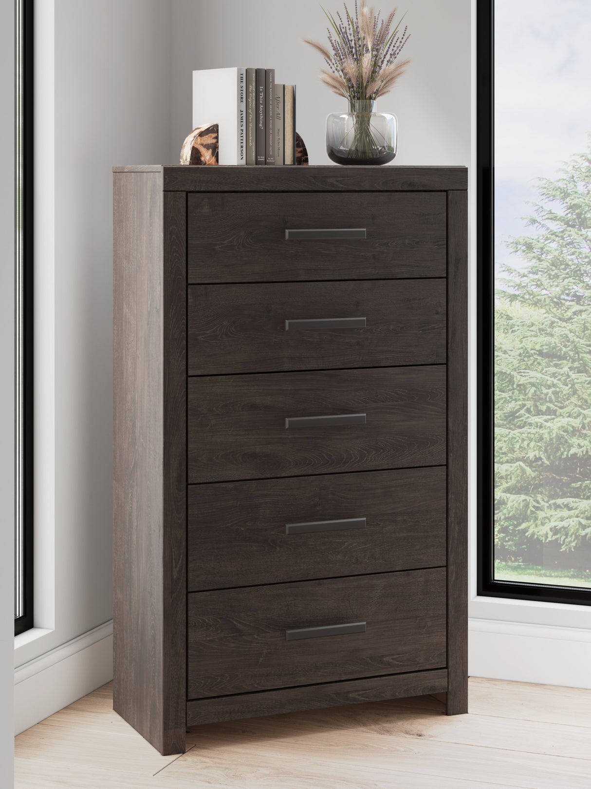 Prendonea Full Panel Bed, Dresser, Mirror, Chest and Nightstand from Ashley Furniture - Luna Furniture