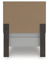Prendonea Charcoal Twin Panel Bed from Ashley - Luna Furniture