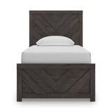 Prendonea Charcoal Twin Panel Bed from Ashley - Luna Furniture