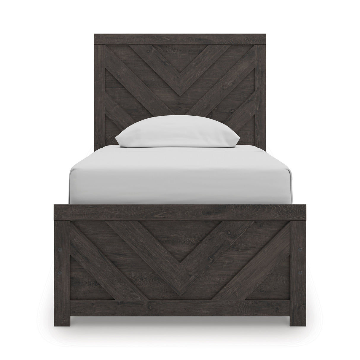 Prendonea Charcoal Twin Panel Bed from Ashley - Luna Furniture
