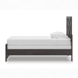 Prendonea Charcoal Twin Panel Bed from Ashley - Luna Furniture