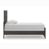 Prendonea Charcoal Twin Panel Bed from Ashley - Luna Furniture
