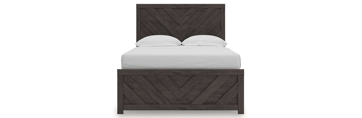 Prendonea Full Panel Bed, Dresser, Mirror, Chest and Nightstand from Ashley Furniture - Luna Furniture