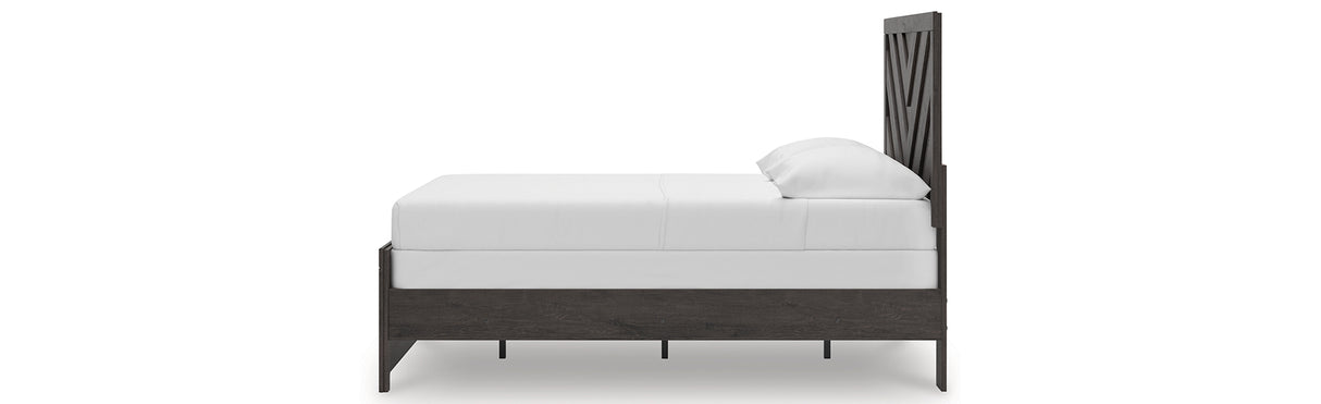 Prendonea Charcoal Full Panel Bed from Ashley - Luna Furniture