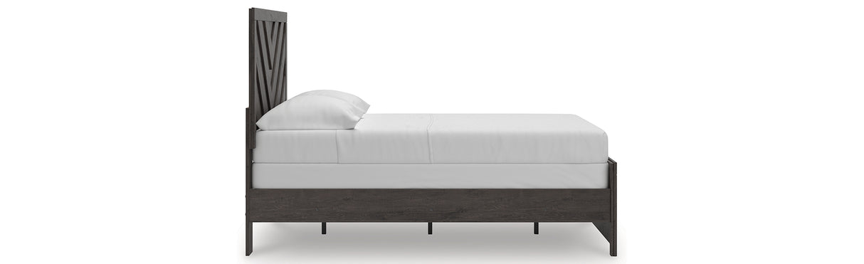 Prendonea Charcoal Full Panel Bed from Ashley - Luna Furniture