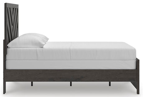 Prendonea Charcoal Full Panel Bed from Ashley Furniture - Luna Furniture