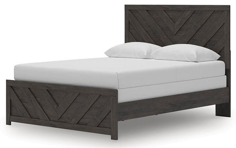Prendonea Charcoal Queen Panel Bed from Ashley Furniture - Luna Furniture