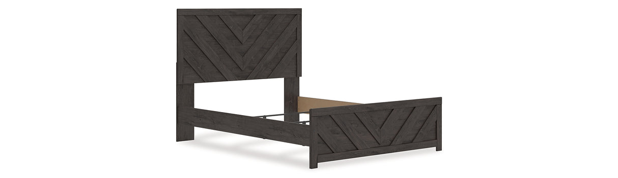 Prendonea Charcoal Queen Panel Bed from Ashley - Luna Furniture