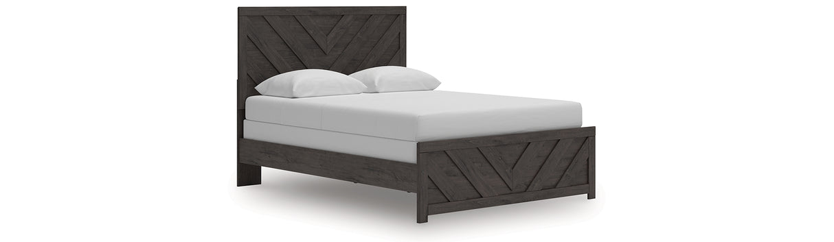 Prendonea Charcoal Queen Panel Bed from Ashley - Luna Furniture