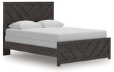 Prendonea Dark Charcoal Queen Panel Bed, Dresser, Mirror and Nightstand from Ashley - Luna Furniture