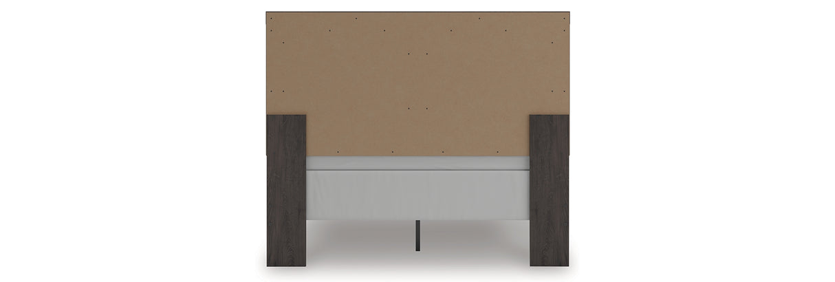 Prendonea Charcoal Queen Panel Bed from Ashley - Luna Furniture