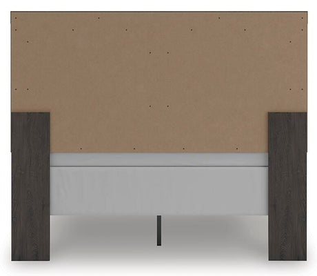 Prendonea Charcoal Queen Panel Bed from Ashley Furniture - Luna Furniture