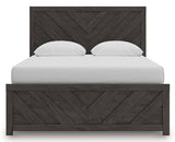Prendonea Dark Charcoal Queen Panel Bed, Dresser and Nightstand from Ashley - Luna Furniture