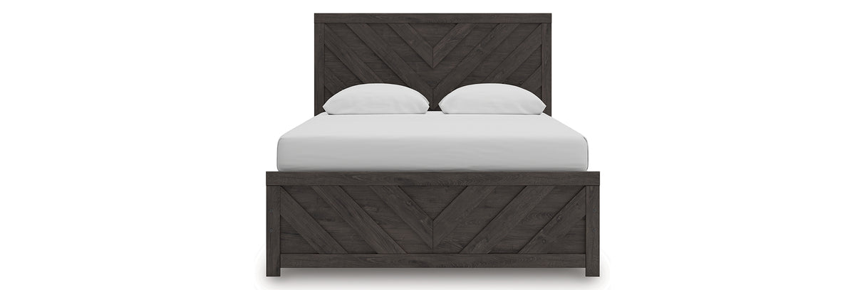 Prendonea Charcoal Queen Panel Bed from Ashley - Luna Furniture