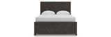 Prendonea Charcoal Queen Panel Bed from Ashley - Luna Furniture