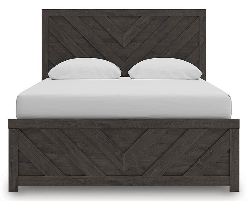 Prendonea Charcoal Queen Panel Bed from Ashley Furniture - Luna Furniture