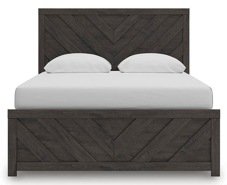 Prendonea Charcoal Queen Panel Bed from Ashley Furniture - Luna Furniture