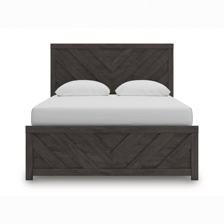 Prendonea Charcoal Queen Panel Bed from Ashley - Luna Furniture
