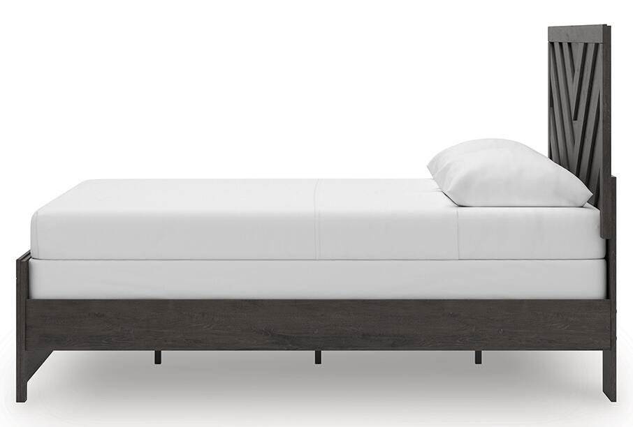 Prendonea Charcoal Queen Panel Bed from Ashley Furniture - Luna Furniture