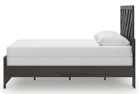 Prendonea Charcoal Queen Panel Bed from Ashley Furniture - Luna Furniture
