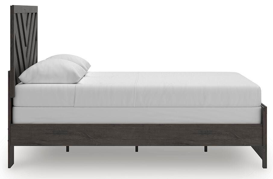 Prendonea Charcoal Queen Panel Bed from Ashley Furniture - Luna Furniture