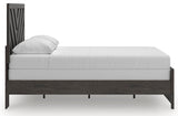 Prendonea Charcoal Queen Panel Bed from Ashley Furniture - Luna Furniture
