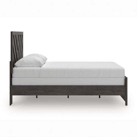 Prendonea Charcoal Queen Panel Bed from Ashley - Luna Furniture