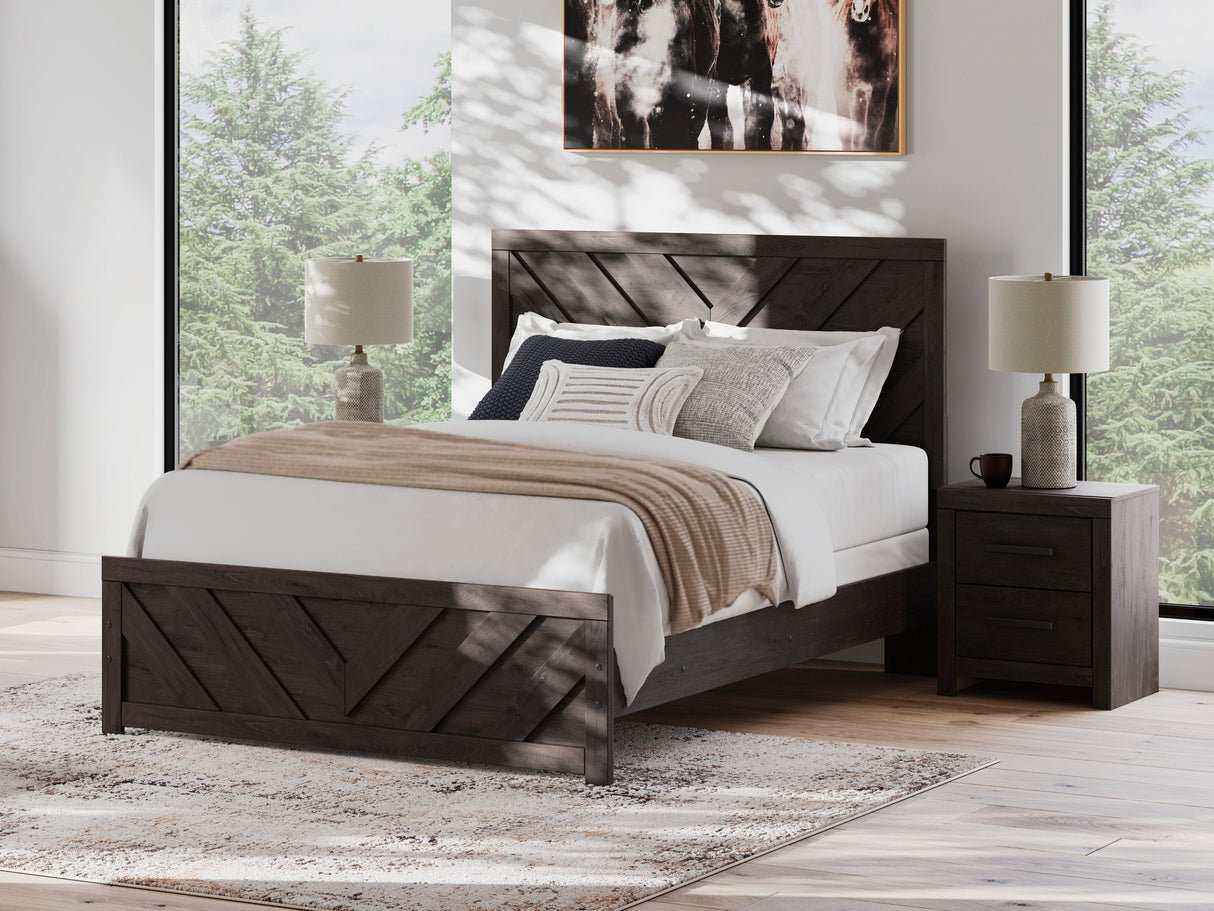 Prendonea Charcoal Queen Panel Bed from Ashley - Luna Furniture