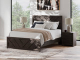 Prendonea Charcoal Queen Panel Bed from Ashley - Luna Furniture