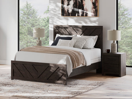 Prendonea Charcoal Panel Bedroom Set from Ashley - Luna Furniture