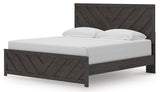 Prendonea Charcoal King Panel Bed, Dresser and Nightstand