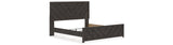 Prendonea Charcoal King Panel Bed from Ashley - Luna Furniture