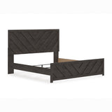 Prendonea Charcoal King Panel Bed from Ashley - Luna Furniture