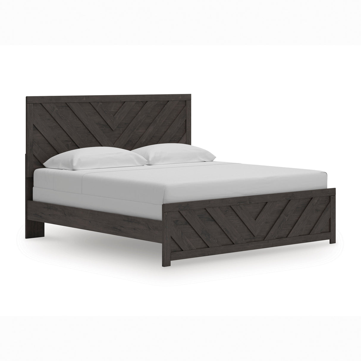 Prendonea Charcoal King Panel Bed from Ashley - Luna Furniture
