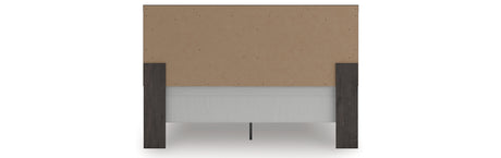 Prendonea Charcoal King Panel Bed and 2 Nightstands from Ashley - Luna Furniture