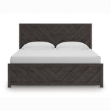 Prendonea Charcoal King Panel Bed from Ashley - Luna Furniture