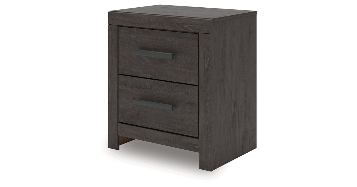 Prendonea Charcoal Nightstand from Ashley - Luna Furniture