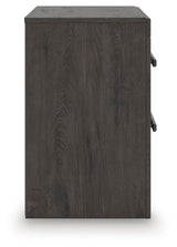 Prendonea Charcoal King Panel Bed, Dresser and Nightstand