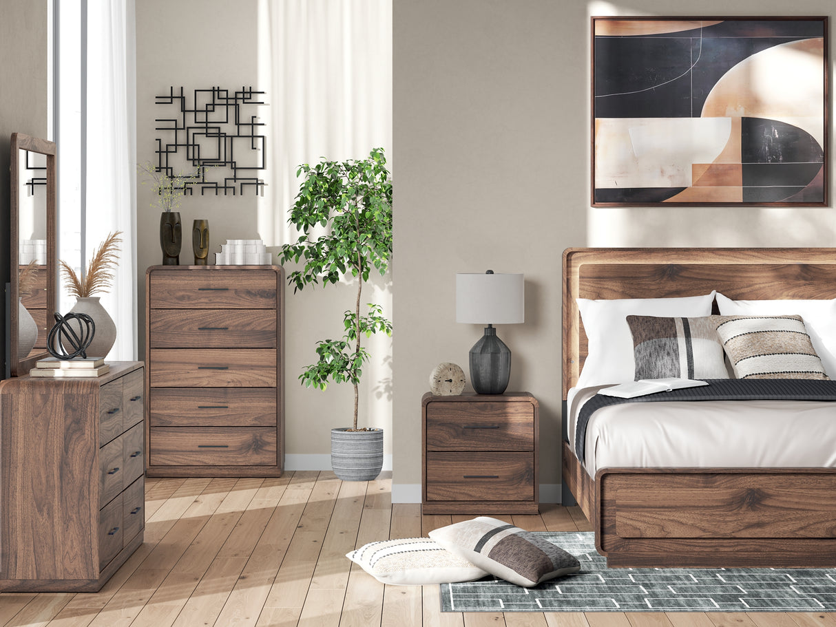 Fortlorn Walnut Brown Nightstand from Ashley Furniture - Luna Furniture