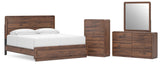 Fortlorn King Panel Bed, Dresser, Mirror and Chest from Ashley - Luna Furniture
