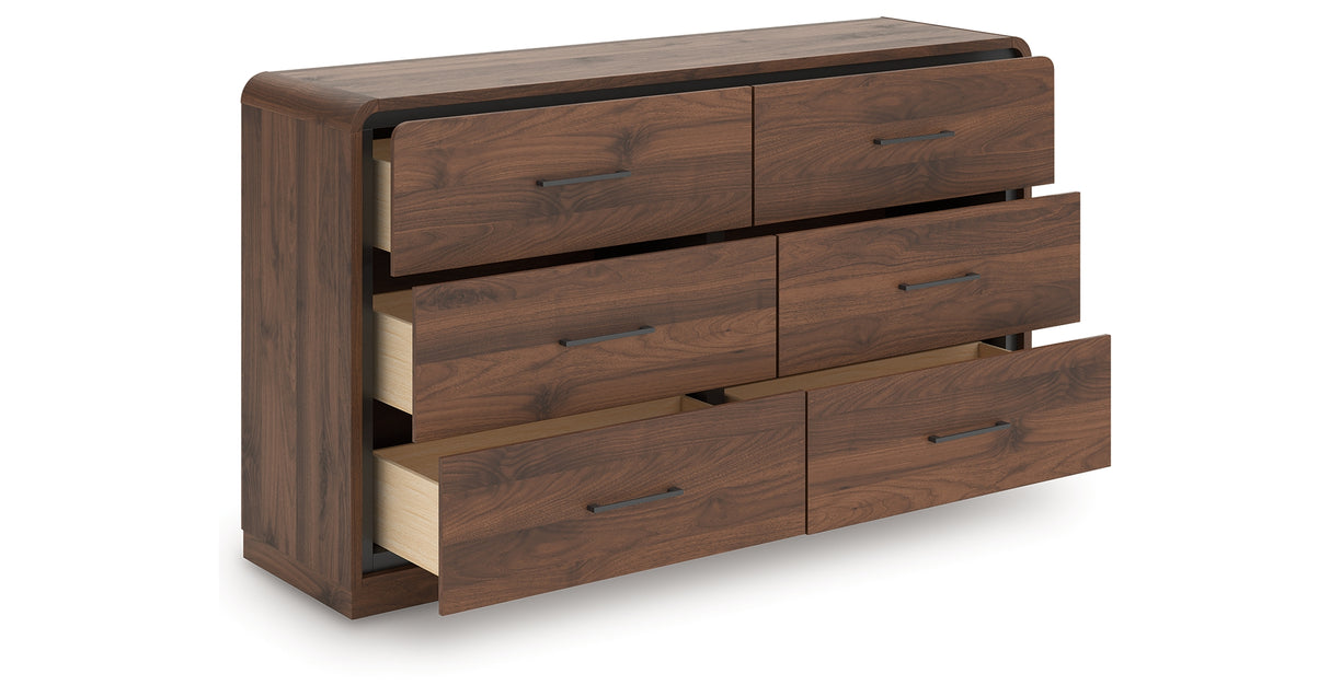 Fortlorn Walnut Brown Dresser from Ashley Furniture - Luna Furniture