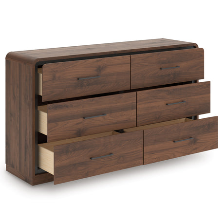 Fortlorn Walnut Brown Panel Bedroom Set from Ashley Furniture - Luna Furniture