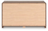 Fortlorn Walnut King Panel Bed, Dresser and 2 Nightstands from Ashley - Luna Furniture