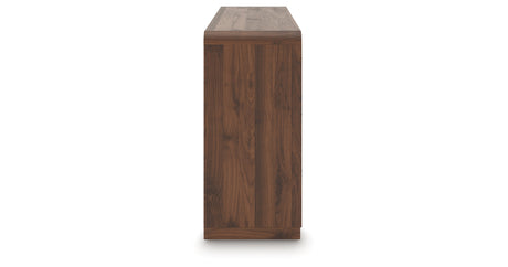 Fortlorn Walnut King Panel Bed, Dresser and 2 Nightstands from Ashley - Luna Furniture