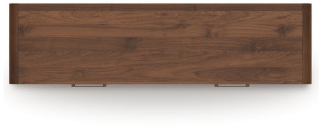 Fortlorn Walnut King Panel Bed, Dresser and 2 Nightstands from Ashley - Luna Furniture