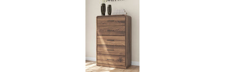 Fortlorn Walnut Brown Chest of Drawers from Ashley Furniture - Luna Furniture