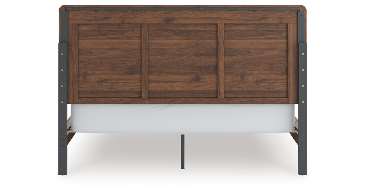 Fortlorn Walnut Brown California King Panel Bed from Ashley Furniture - Luna Furniture