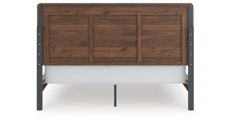 Fortlorn Walnut Brown California King Panel Bed from Ashley - Luna Furniture